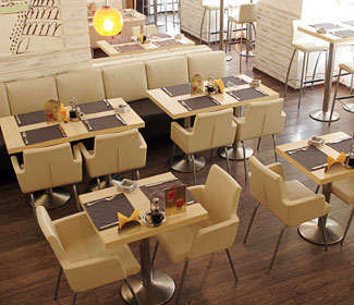 Стулья и столы для кафе от "Сервиском"